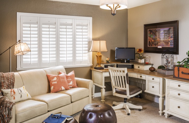 Home Office Plantation Shutters In Austin